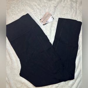 Philosophy crop leggings with pockets black